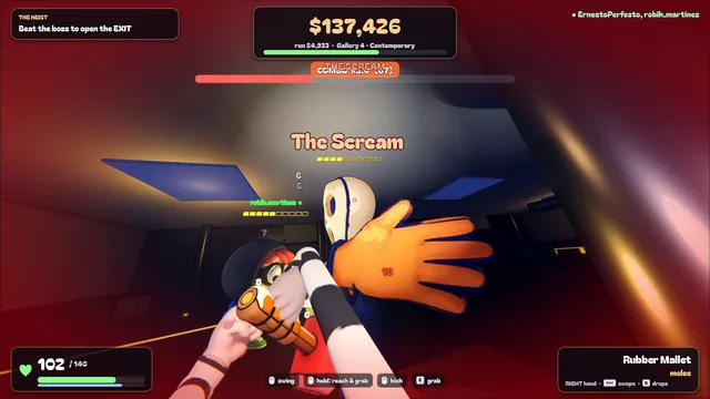 Boss fight: The Scream steps out of its painting