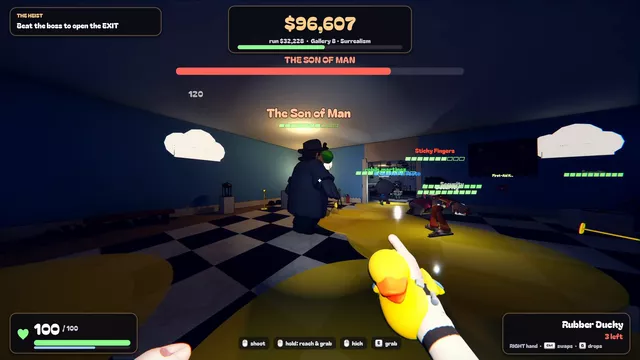 Boss fight: The Son of Man, clouds and all