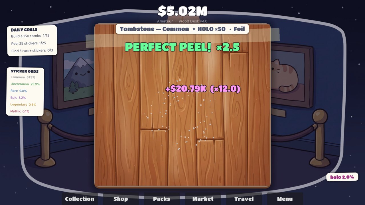 A perfect peel payout
