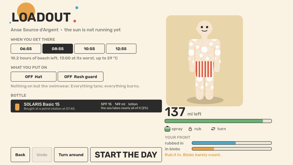 The loadout: a bottle, an arrival time, and a coat on before you go