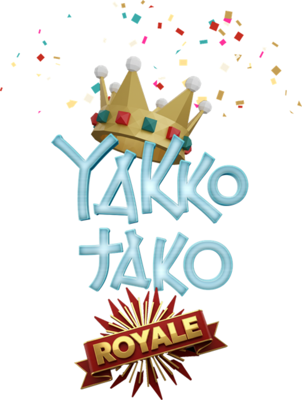 Yakko Tako Royale: the stitched wordmark under a gold crown, over the ROYALE burst